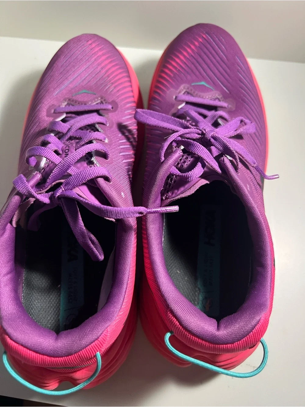 Hoka Women's Pink and Purple Running Shoe